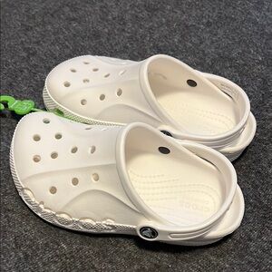 Kids White Crocs Shoes